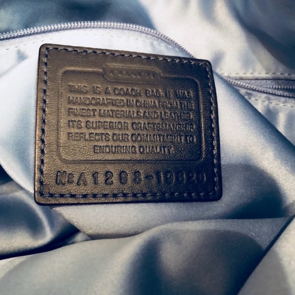 RARE Coach Poppy Signature C Crosshatch Canvas Glam Tote - Picture 5 of 7